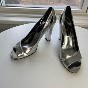 Silver High Heels